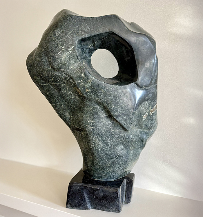 Hand-carved stone art for Montecito estate